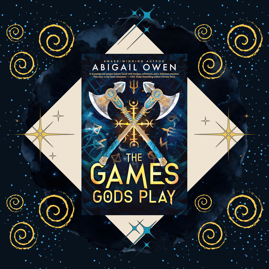 A cover card for The Games Gods Play by Abigail Owen.