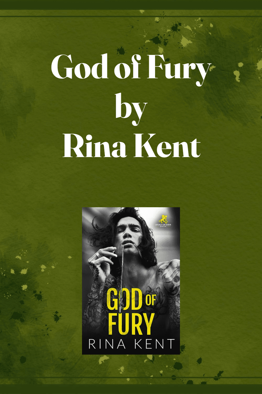 A carousel frame for God of Fury Special Edition Print by Rina Kent. It reads "God of Fury by Rina Kent. “Even if you hate yourself, I’ll love you for the both of us.”. Dark, steamy, dangerous, and deeply tender.. Even better the second time.. God of Fury…"